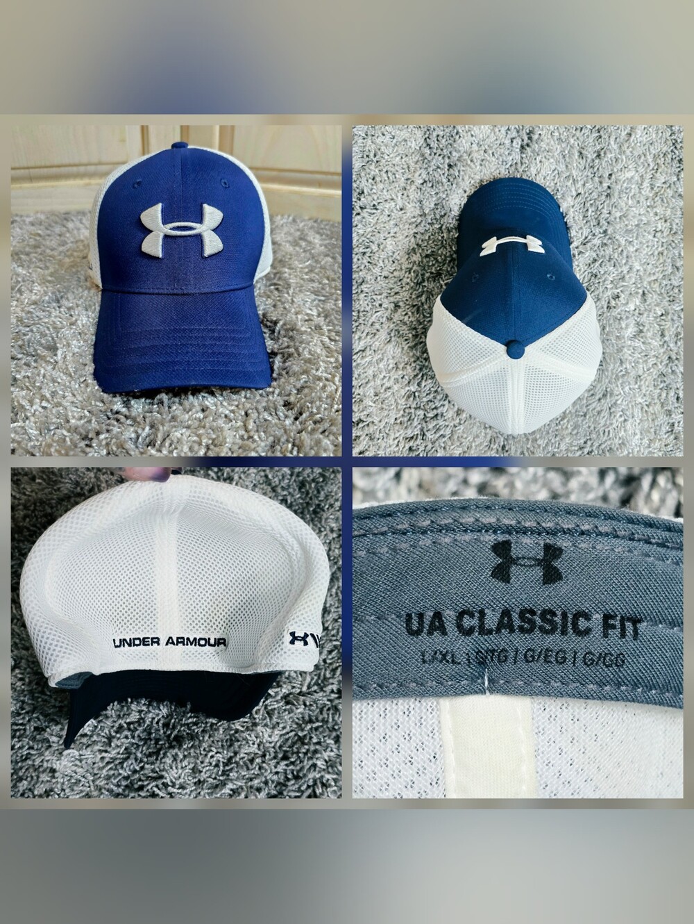 COMING SOON Under Armour Men’s Navy and White UA Classic Trucker Cap